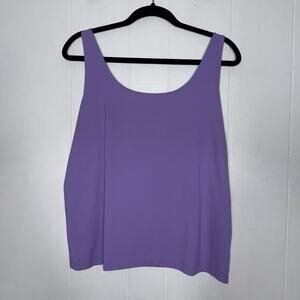 Chico’s Women’s Nylon Stretch Basic Tank Top Camisole Purple Size 3, XL